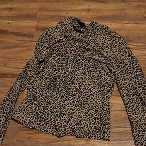 SHEIN Leopard Print Blouse